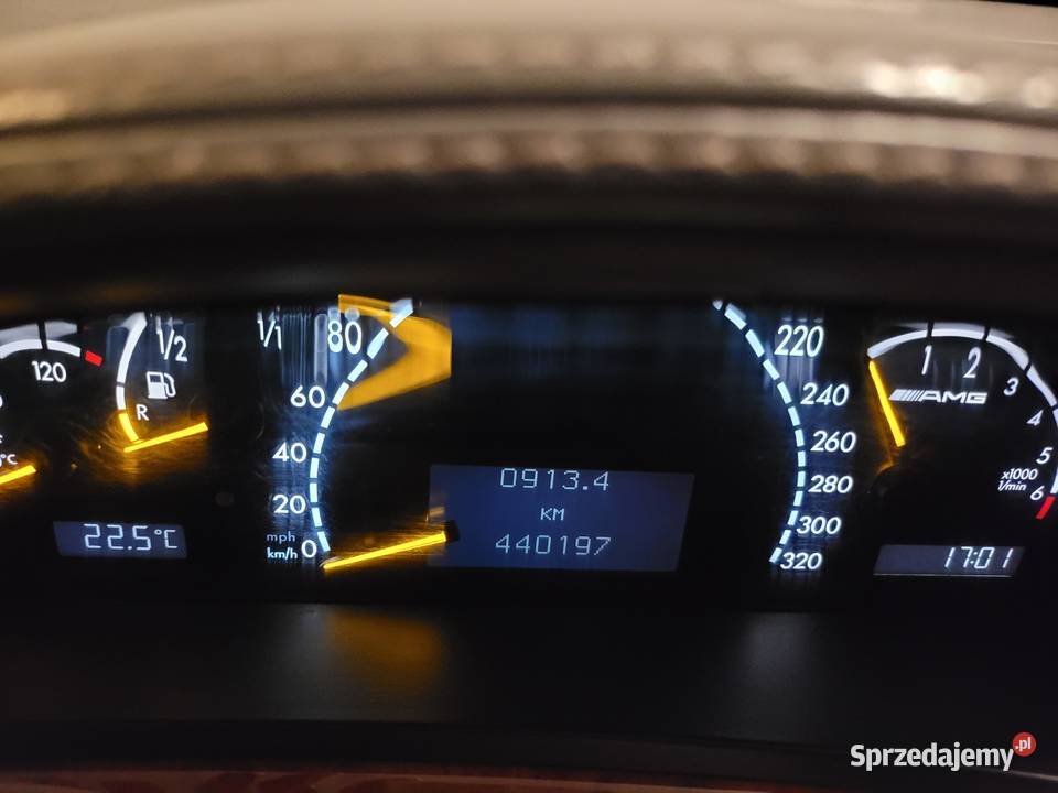 Licznik AMG S55 mercedes w220 360 Europa Osielsko