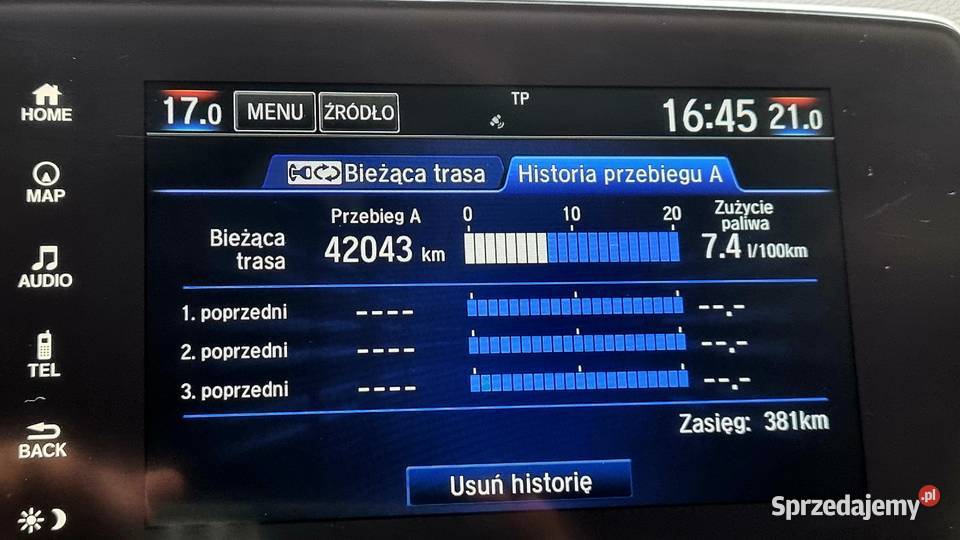 HONDA CRV 2019 2020 gniazdo USB