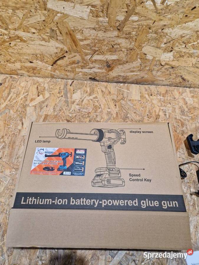 PISTOLET WYCISKACZ 36V DO MASY KLEJU SILIKONU