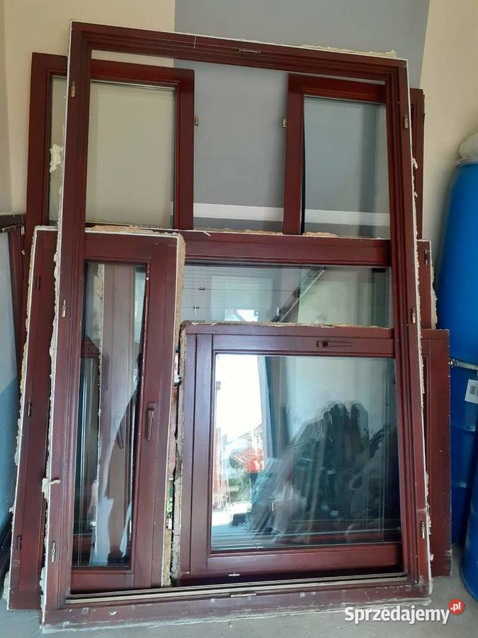 Sprzedam okna używane drewniane z demontażu Ostrówek