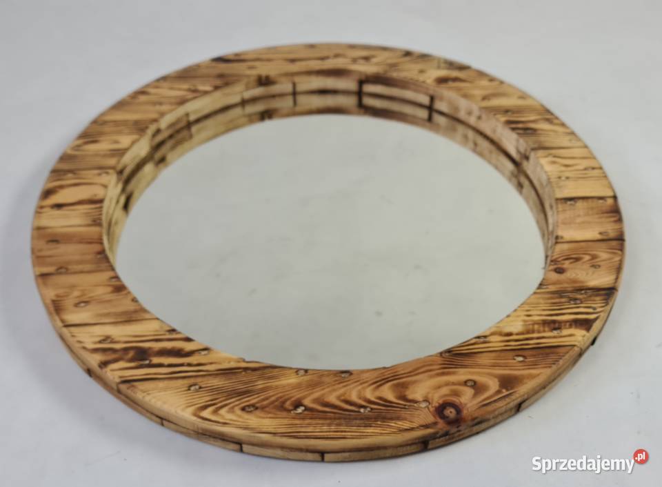 Zegar 70 Stylowe drewno z metalową ramą Malbork