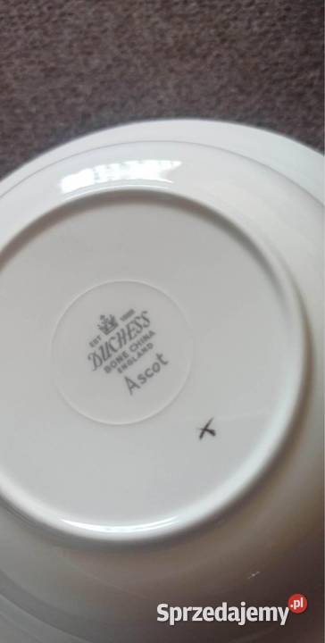 Biała miseczka DUCHESS England Ze złotą pomorskie Gdańsk
