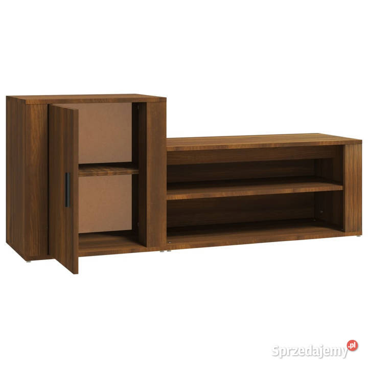 Półka na buty brązowy dąb 130x35x54 WM816751 mazowieckie Warszawa