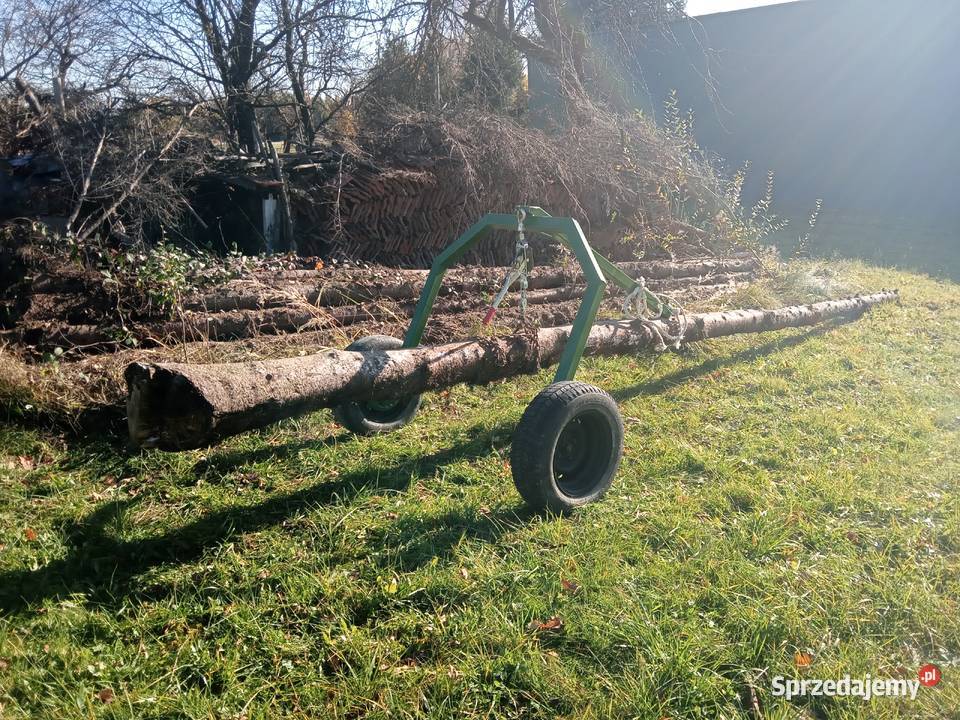 Wózek transportowy do drewna kłód drzew solidny podkarpackie Różanka
