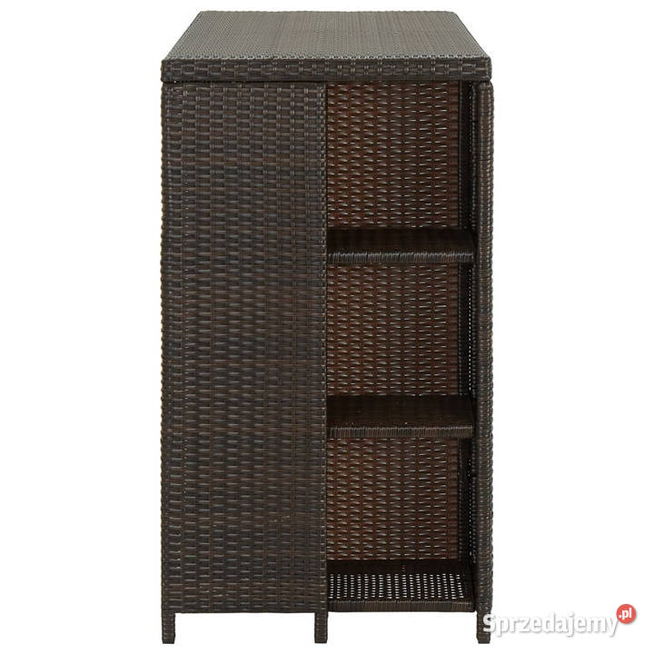 Stolik barowy z półką brązowy 120x60x110 Warszawa
