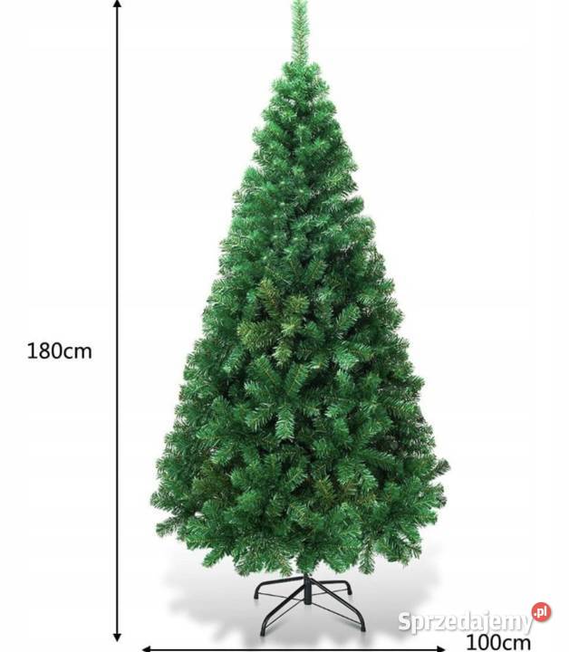 Choinka sztuczna 180 nowa gęsta o naturalnym Piwniczna-Zdrój