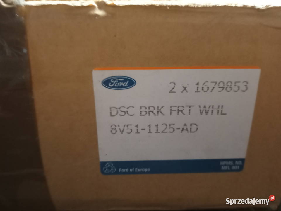 Ford Fiesta Ka tarcze hamulcowe przód nowe
