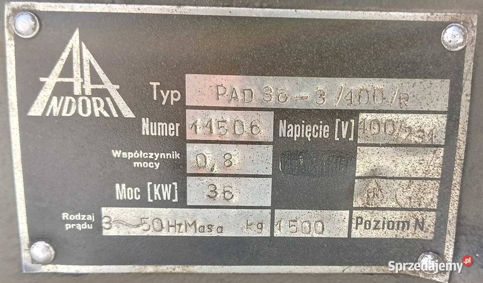 Wojskowy agregat prądotwórczy 55kVA PAD36 Skierniewice