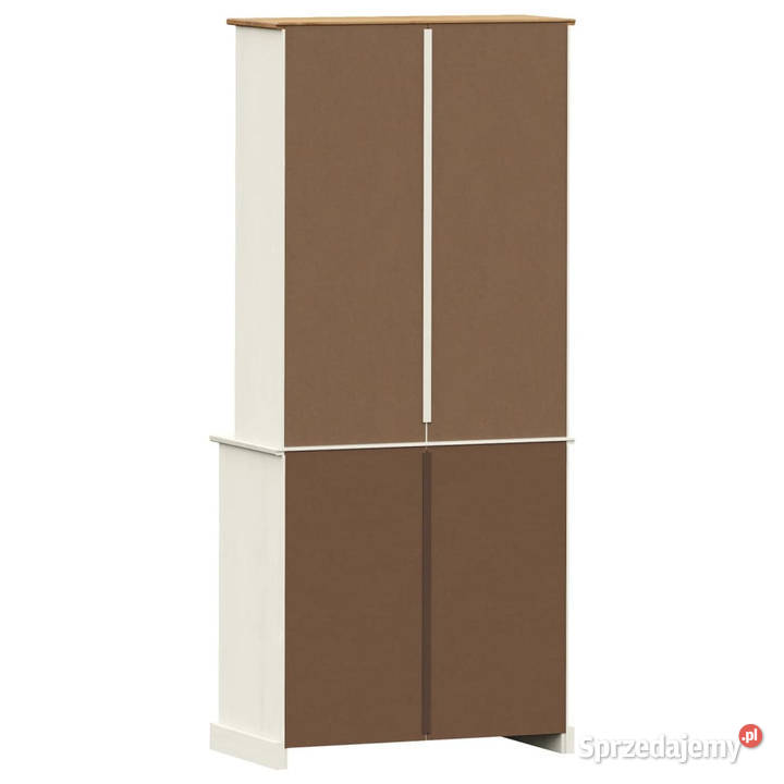 Kredens VIGO biały 78x40x175 lite drewno sosnowe Warszawa