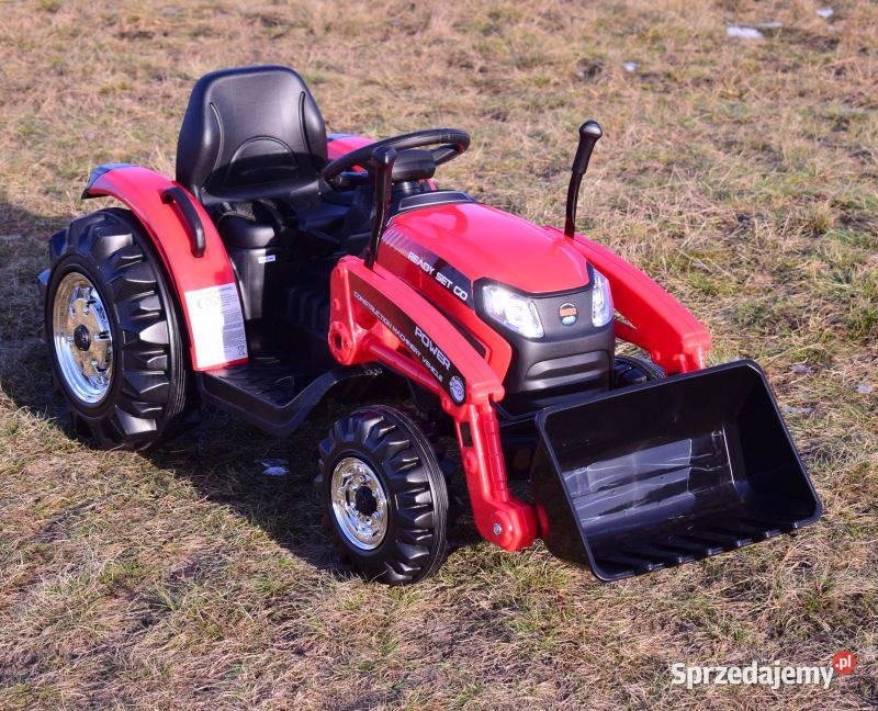 Autko TRAKTOR NA AKUMULATOR POWER Z ŁYŻKĄ dzieci Myszków