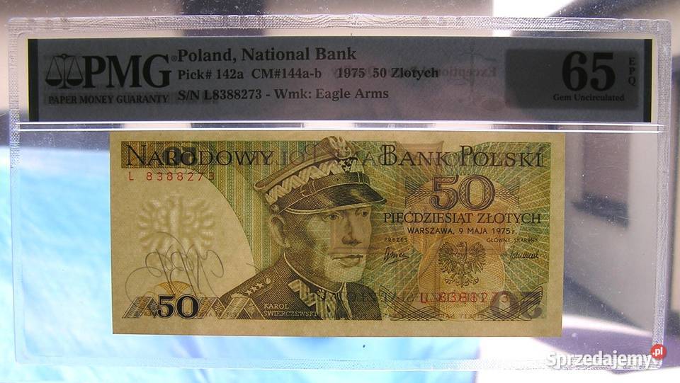Polska 50 1975 r Seria L PMG 65 EPQ L 5 Rydzyna
