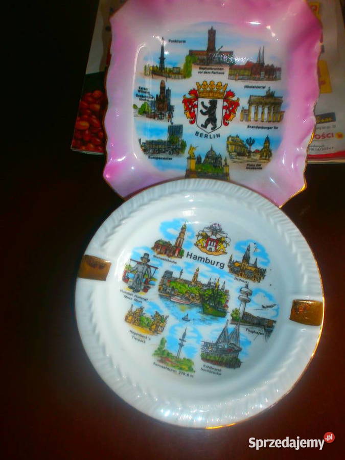 popielniczka BERLIN HAMBURG porcelana Zielona Góra