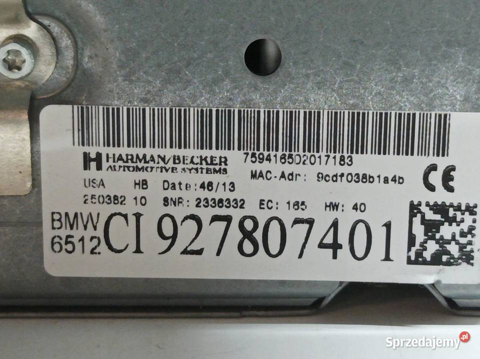 RADIO LIFT FL 927807401 Bmw X6 I 20092014 E71 Sprzęt audio fabryczny świętokrzyskie