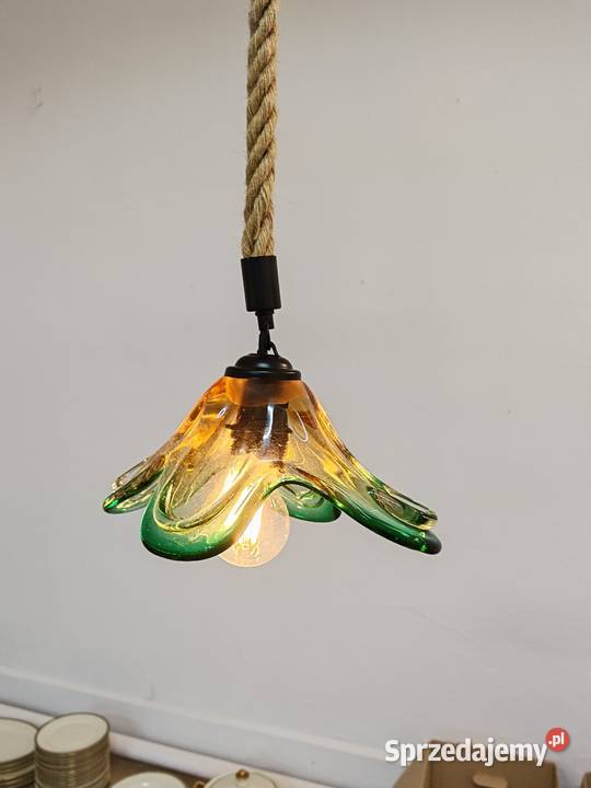 Lampa wisząca ze szkła Murano Sandomierz