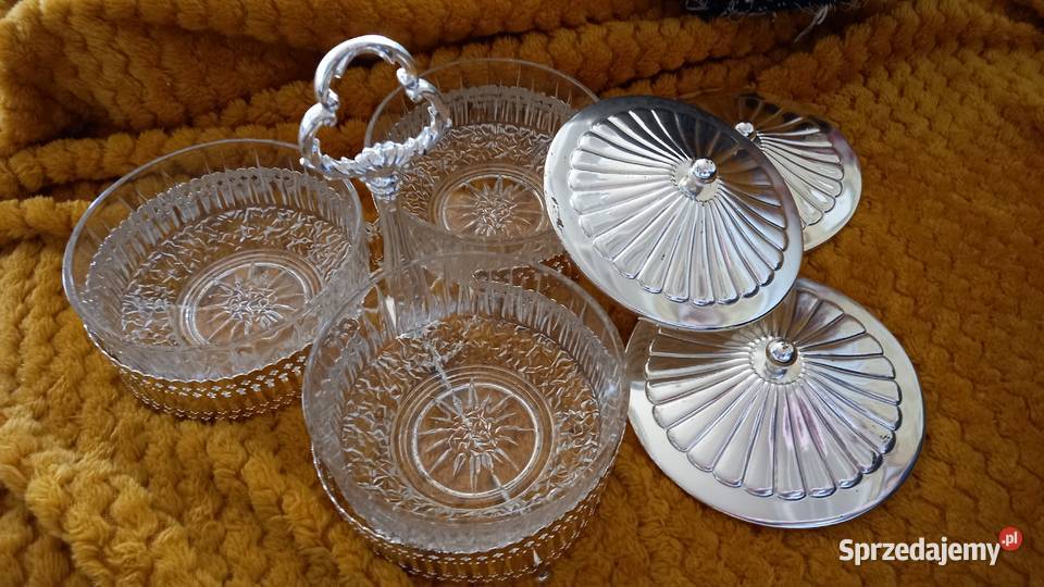Paterakabaret kryształ srebrzony mazowieckie sprzedam