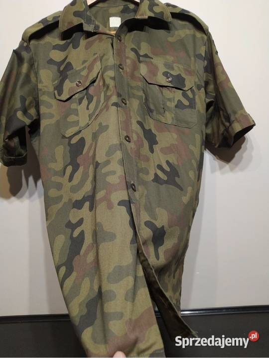 Koszula krótki rękaw moro wojskowa militaria czarny Kraków
