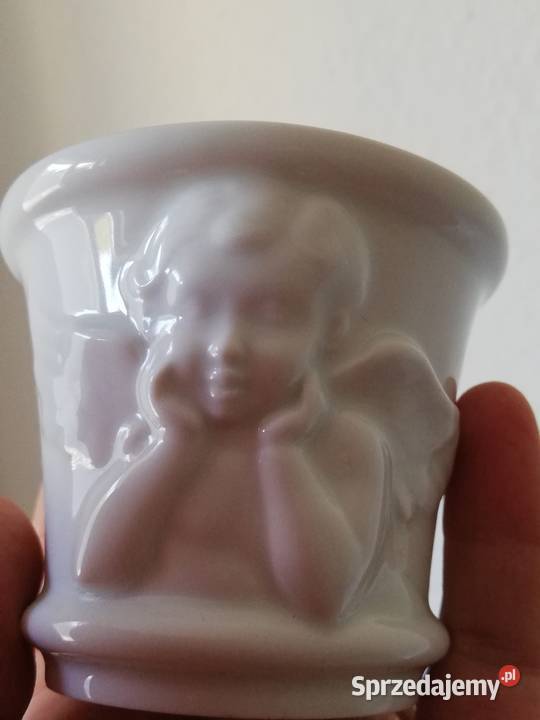 Mała osłonka z aniołkiem Hutschenreuther Porcelana i szkło Gorlice
