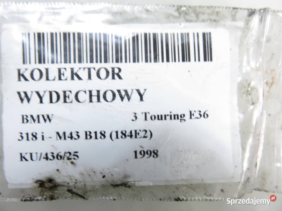 KOLEKTOR WYDECHOWY BMW E36 318 i 1732924 1728894