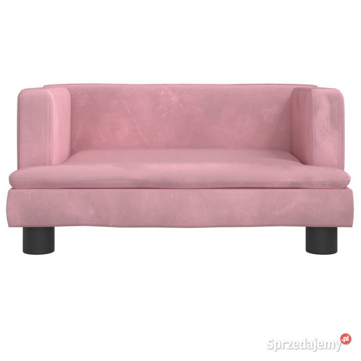 Sofa dzieci różowa 60x40x30 aksamit WM3196320 Warszawa sprzedam