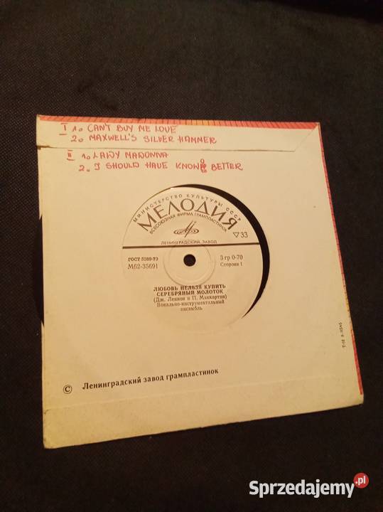 The Beatles cant buy love Winyl ZSRR Warszawa