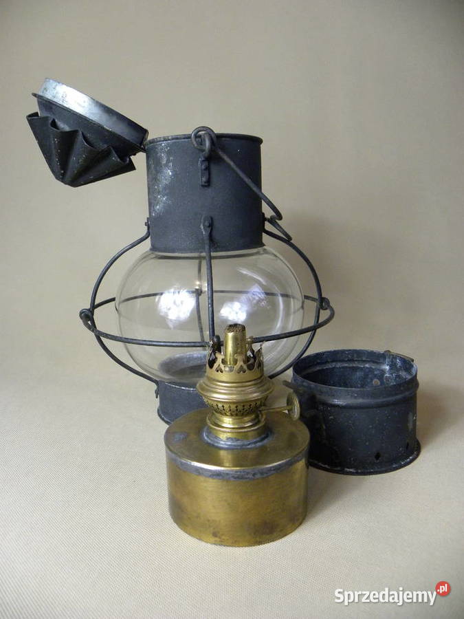 Stara lampa naftowa okrętowa lampa żaglowca dolnośląskie Legnica