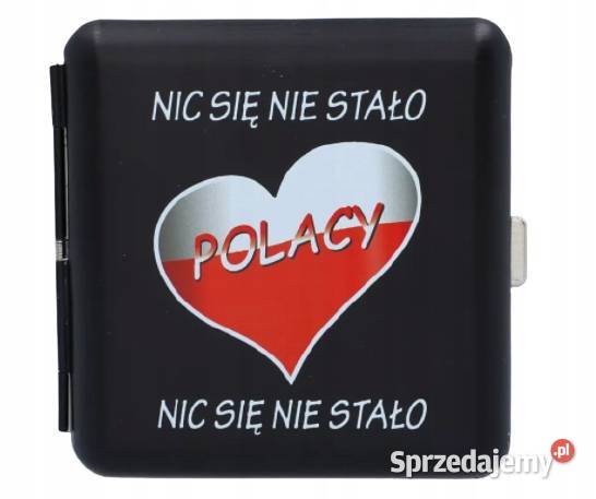 Papierośnica Metalowa Patrioty Kibica Polacy Nic Ostrowy nad Okszą