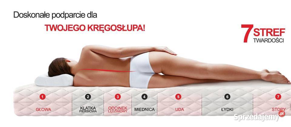 Materac Kieszeniowy Kokos DWustronny 180x200