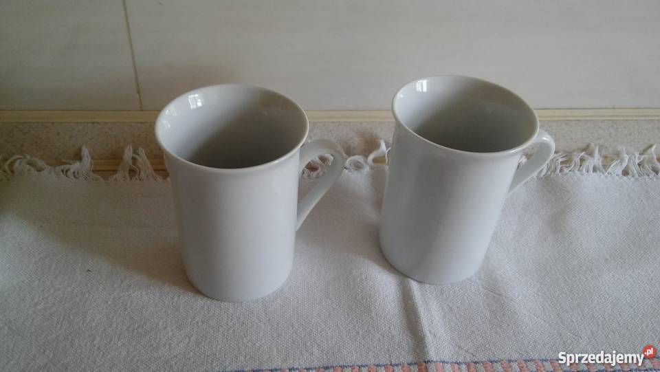 dwa kubeczki białe kubki kawa Ceramika i szkło Gdańsk