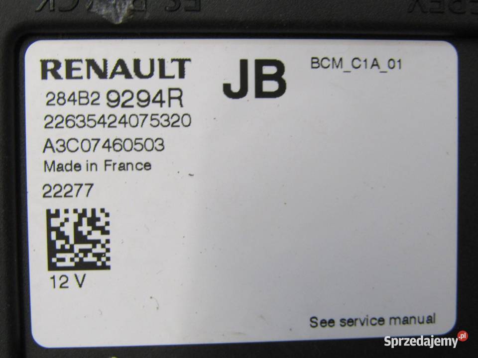 MODUŁ STEROWNIK BCM RENAULT CAPTUR II 284B29294R lubelskie