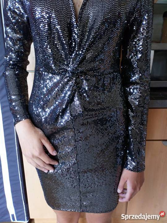 LOOK nowa błuszcząca mała czarna 42 Kraków