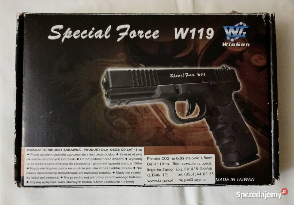 WinGun Special Force W119 45mm śrut BB pistolet małopolskie Trzebinia