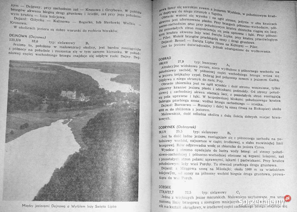 Przewodnik wędkarski jeziorach olsztyńskich twarda z obwolutą Chełm