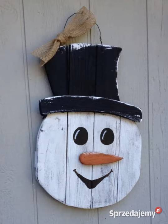 Bałwan drewniany ozdobny