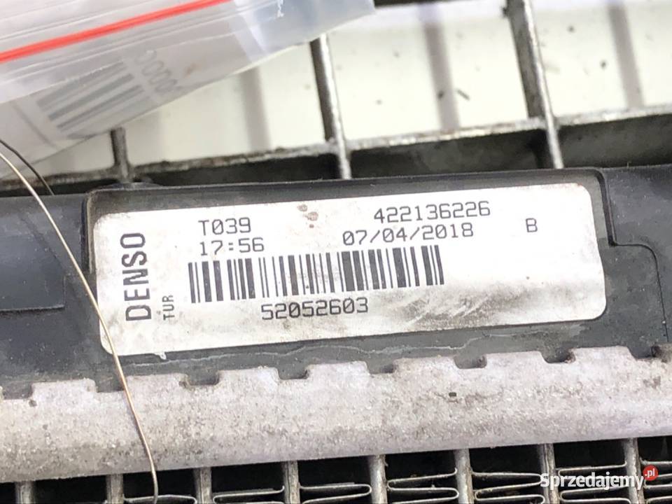 CHŁODNICA WODY FIAT TIPO 14 95 52052603 RADIATOR