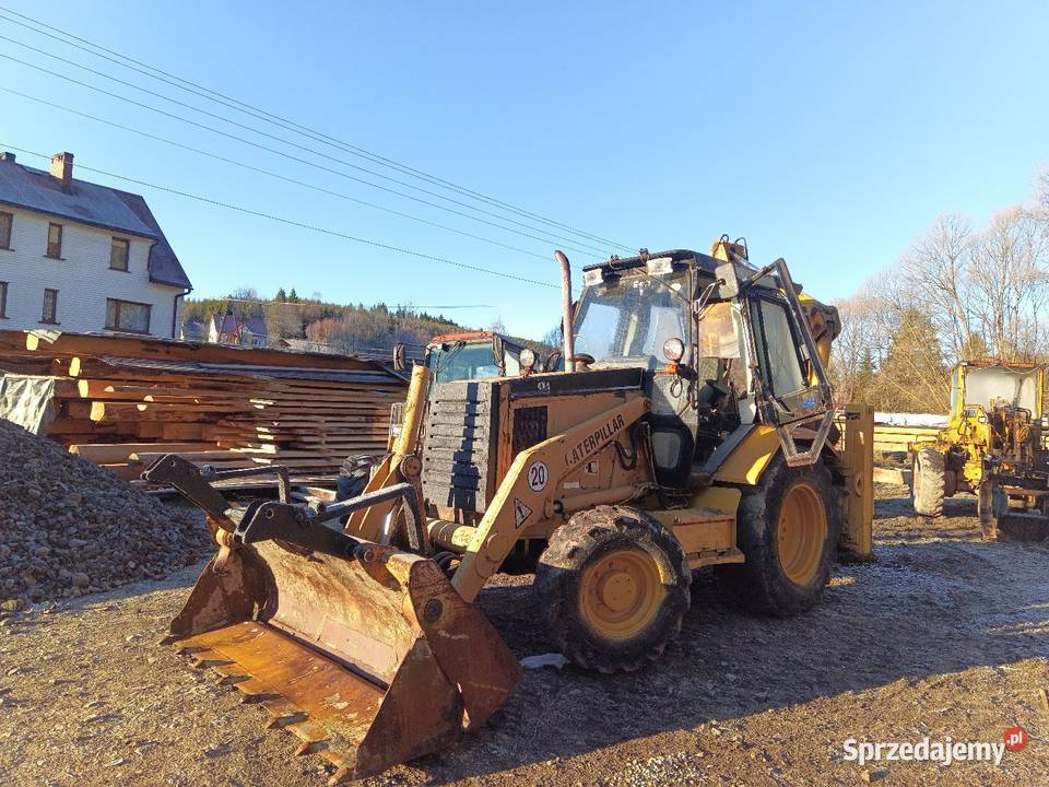 Cat 428 b koparko ładowarka Sól