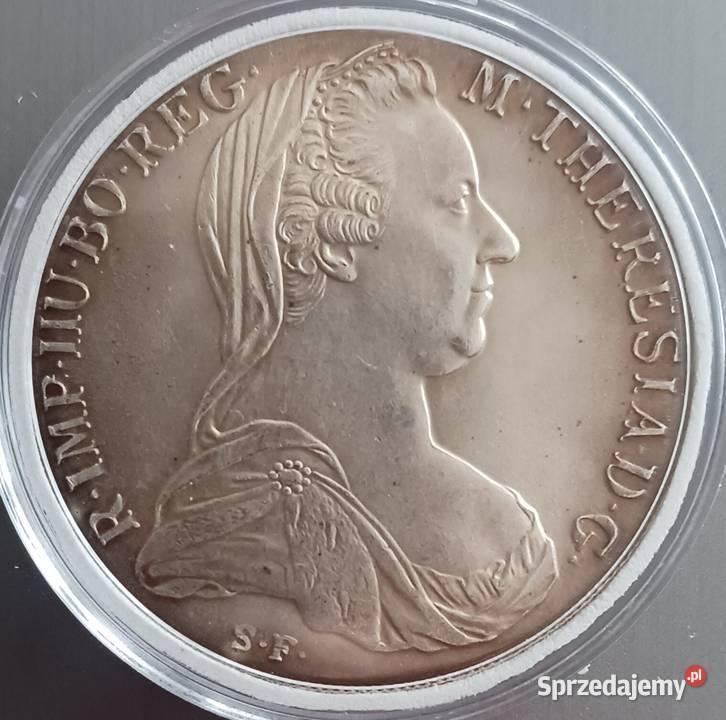 1 Talar Austria 1780 Maria Teresa nowe bicie Numizmatyka Konin sprzedam