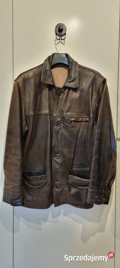Kurtka skórzana w kolorze brązowym Rozmiar XL Grójec sprzedam