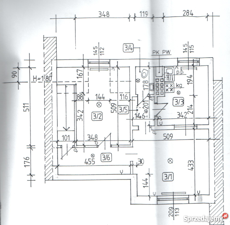 Brzeg mieszkanie 643 mkw Brzeg opolski 49300 64m2 Brzeg