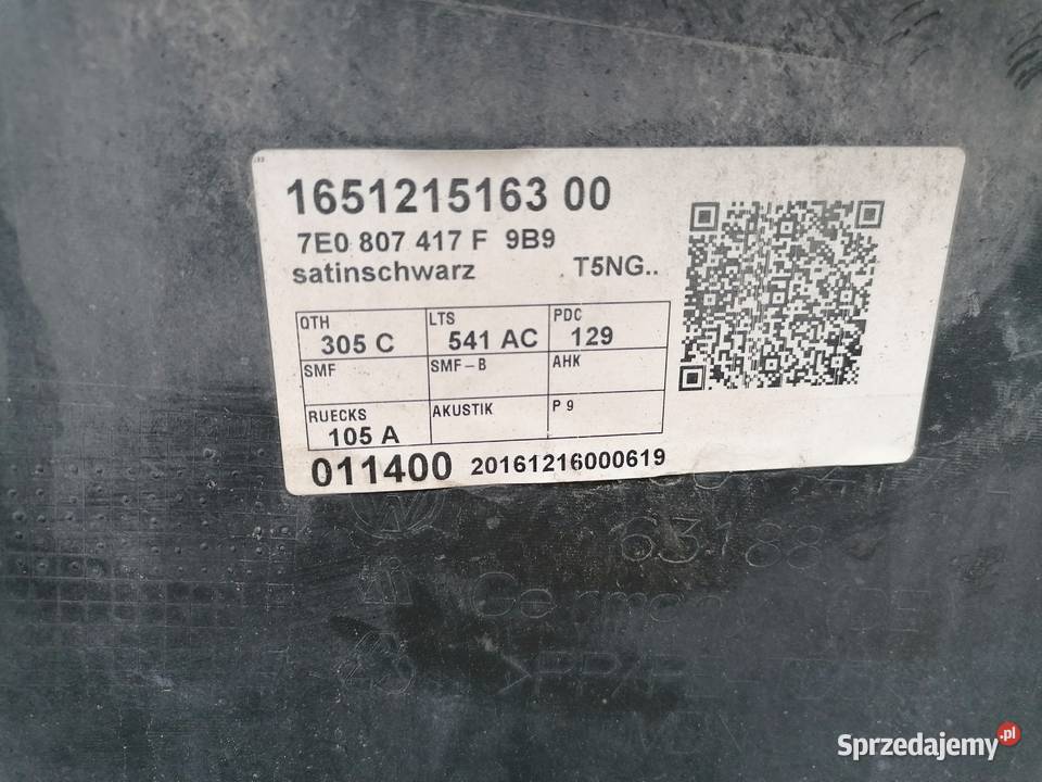 Zderzak tylny tył VW T6 Transporter Caravelle dostawcze