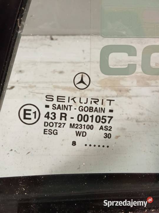 Szyba Trójkątna Lewa Przednia Mercedes Aclass Bralin