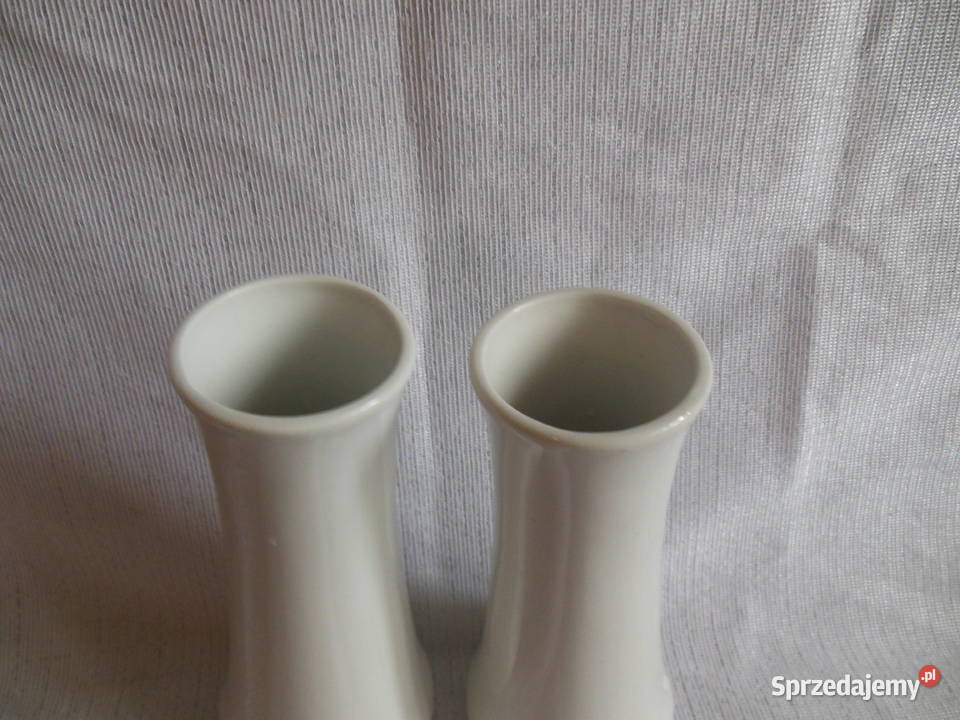Flakoniki białe porcelana 2 PRL