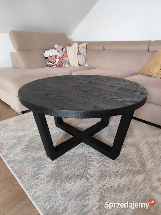 Stolik kawowy dębowy okrągły Stoliki kawowe i ławy Zduńska Wola