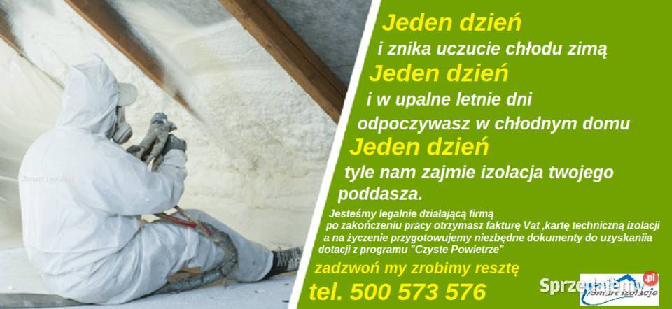 Piana PUR ocieplenia domów termoizolacje Świebodzin