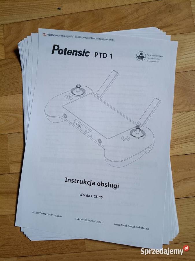 Dron POTENSIC ATOM 2 COMBO ze sterownikiem PDT1 Warszawa sprzedam