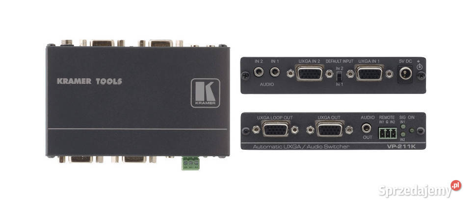 Przełącznik Standby 2x1 VGA Video i Stereo Audio dolnośląskie Wrocław sprzedam