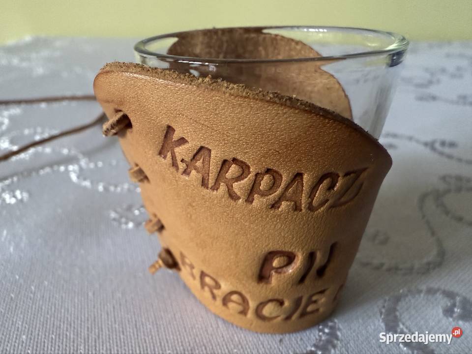 Kieliszek Imprezowy Karpacz Pij Bracie Szklany brązowy Czerwionka-Leszczyny