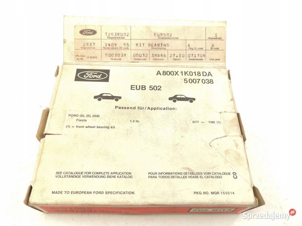 ŁOŻYSKO KOŁA PRZÓD FORD FIESTA I 7783 13 ORI OE lubelskie