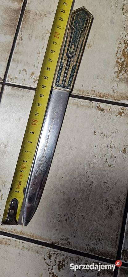 Przedwojenny sygnowany numerowany nóż do Rękodzieło