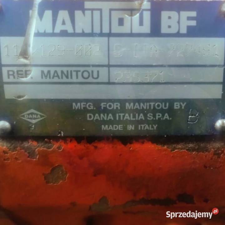 Most napędowy 112129 Dana Spicer 235371 Manitou Wilkowo