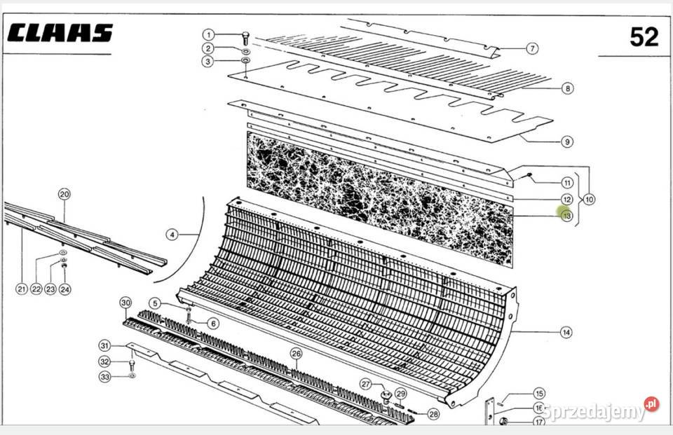 Osłona gumowa klepiskiem Claas Dominator Mega opolskie Namysłów